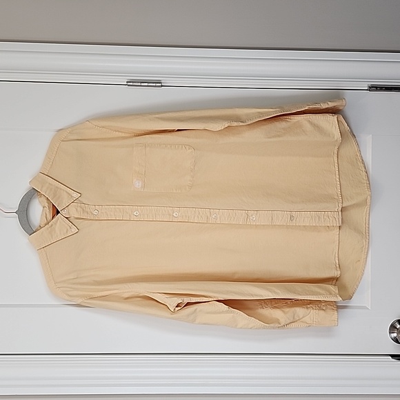 Timberland Vintage Mens XL Long Sleeve Button Down Shirt Lt Yellow - Picture 2 of 7